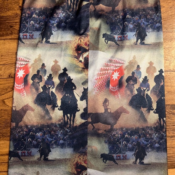 Equestrian Design • Small • Cowboy • Western • Indian • Blue/Black/ Red • Skirt - Picture 5 of 16